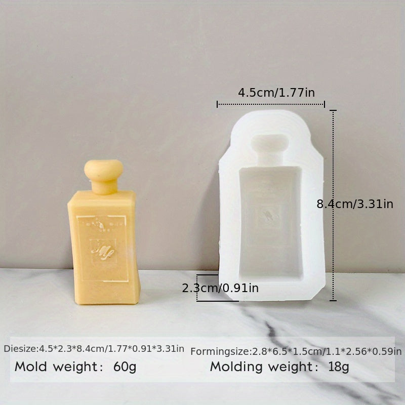 Perfume Bottle Shape Aromatherapy Mold DIY Soap Candle Fragrance Stone