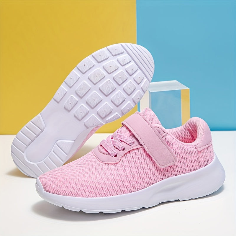 Girl's Woven Breathable Sneakers Soft Sole Shoes