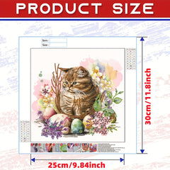 Cat Pattern Special Shape Diamond Painting Kit DIY 5D Diamond Art