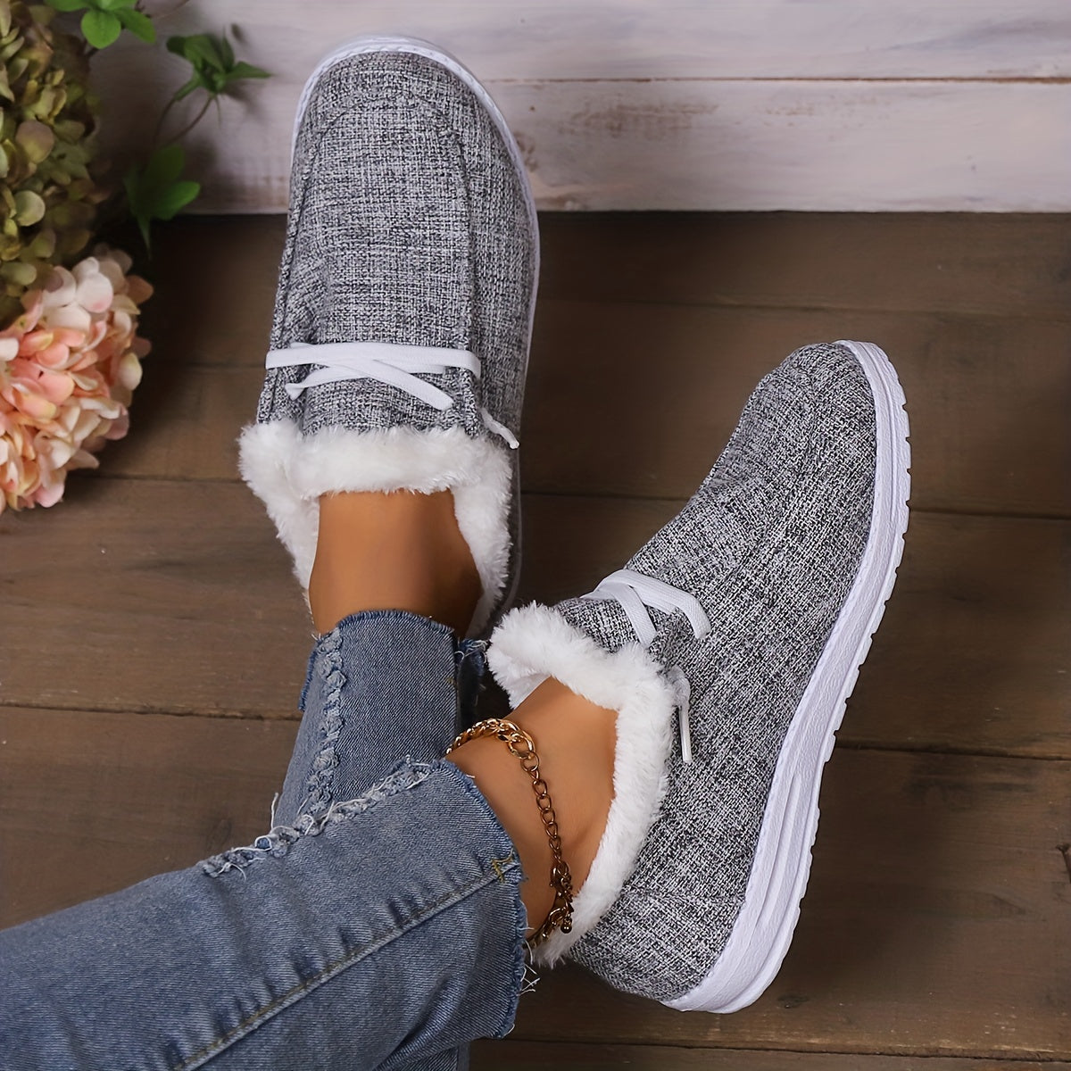 Winter Snow Boots Women's Ankle Boots Non Slip Warm Plush Shoes
