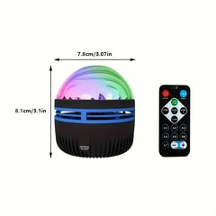 Star Projector With 7 Patterns & Remote Control for Bedroom Night Light
