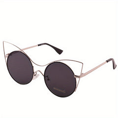 UV400 Cat Shape Kids Sunglasses Metal Frame Unisex