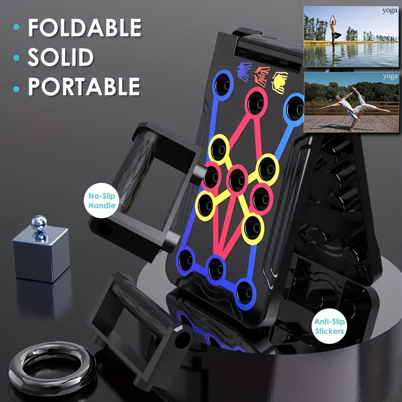 Foldable 20-in-1 Push Up Board Chest Muscle Exercise Equipment