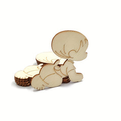 5pcs Wooden Shapes for Painting Decoration
