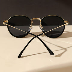 Metal Round Frame Sunglasses Vintage Cat Eye Glasses UV400
