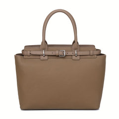 Women's Top Grain Leather Quilted Tote Bag