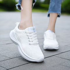 Women's Ultralight Mesh Running Shoes Lace-up Comfort Outdoor Walking Shoes
