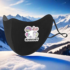 3D Fleece Lined Warm Face Mask w/ Colorful Mic & Earpi