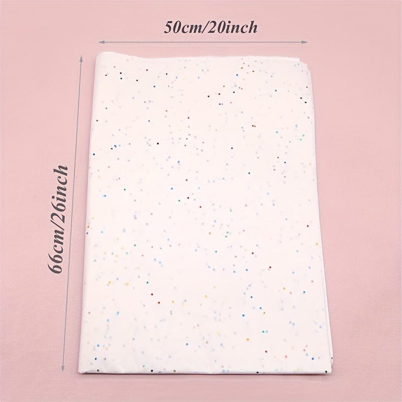 Sequines Print Wrapping Paper for Crafts, Gifts - Translucent, Bulk Tissue Paper