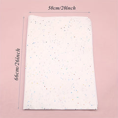 Sequines Print Wrapping Paper for Crafts, Gifts - Translucent, Bulk Tissue Paper