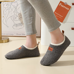 Men's Warm Fleece Slipper Socks Soft Sole Lightweight Non Slip Slippers