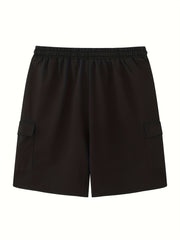 Men's Casual Cargo Shorts with Drawstring Waist
