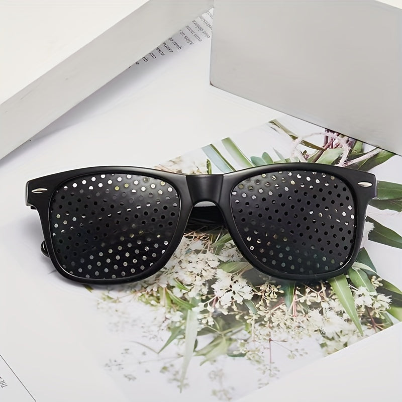 Anti Myopia Astigmatism Glasses Vision Correction Fatigue Pin Hole Glasses