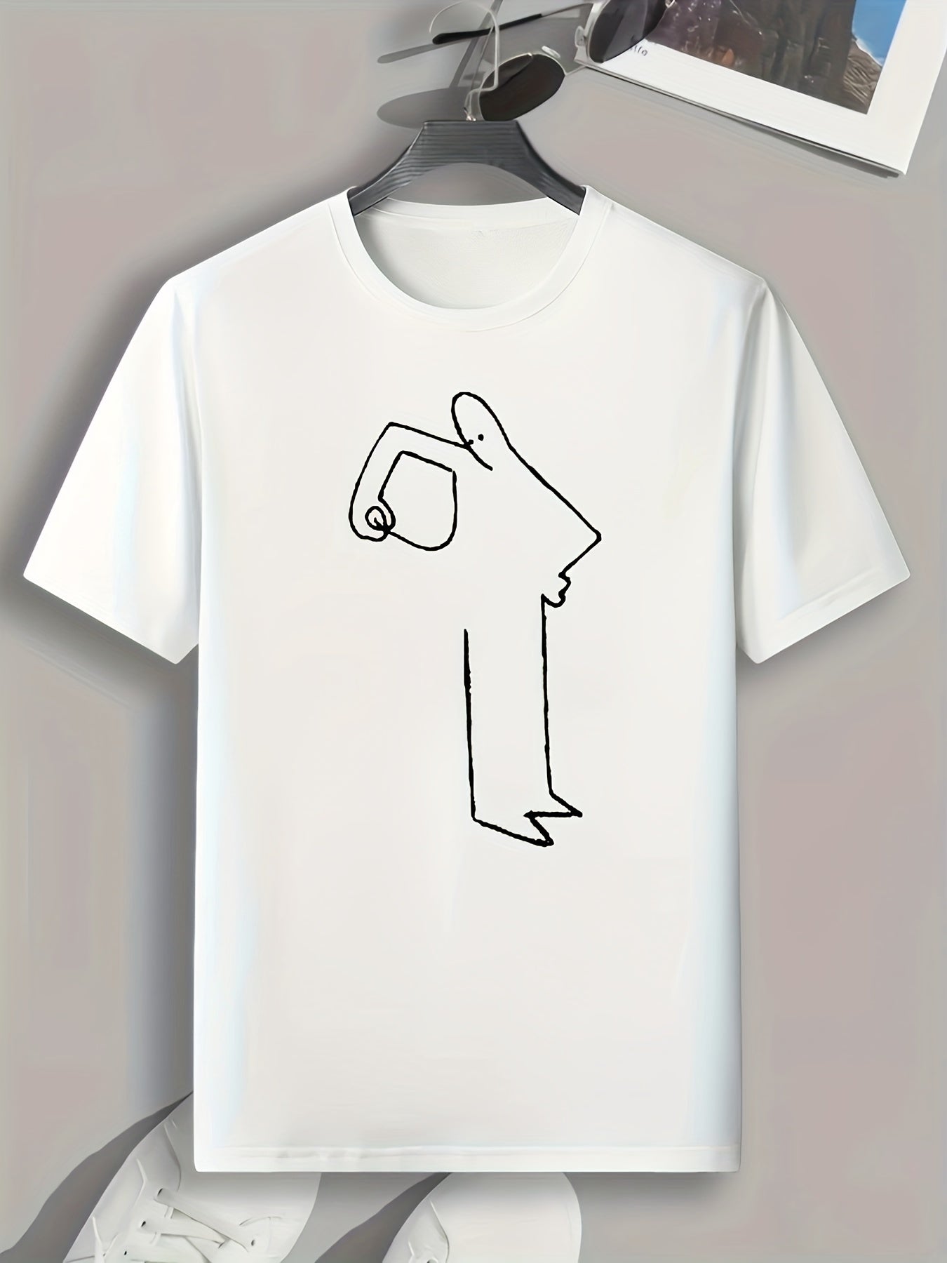 Funny Pattern Print Men's Sports T-shirt