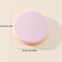 Pink Round Folding Compact Mirror Double Side Style Cosmetic Touch up Mirror