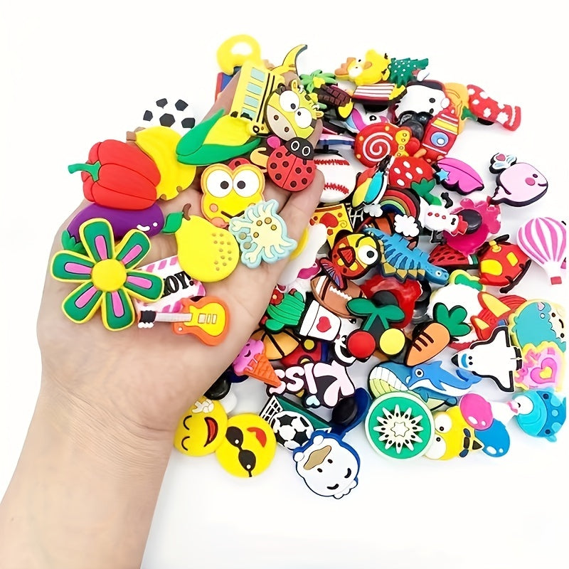 Shoe Decoration Accessories Set PVC Soft Rubber DIY Shoelace Buckle Sole Buckle