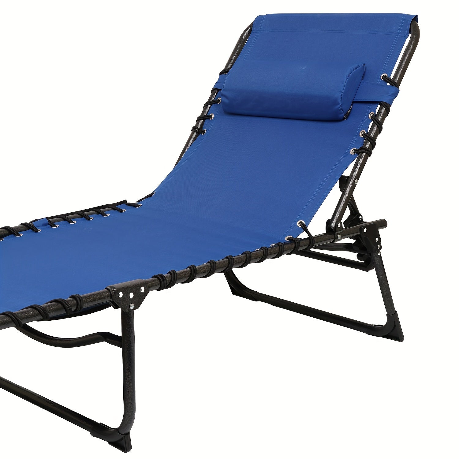 1pc Folding Lounge Chair Adiustable Lounger Outdoor Indoor Folding Chairs