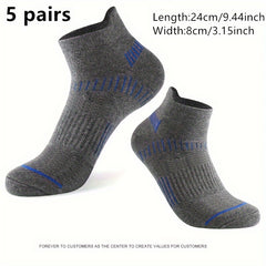 Men's Casual Sport Socks 5 Pairs Cotton Breathable Comfortable