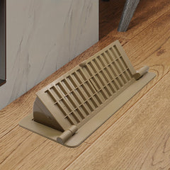 2pcs Brown Floor Vent Covers 10"x25.4cm Adjustable Air Vent Deflectors