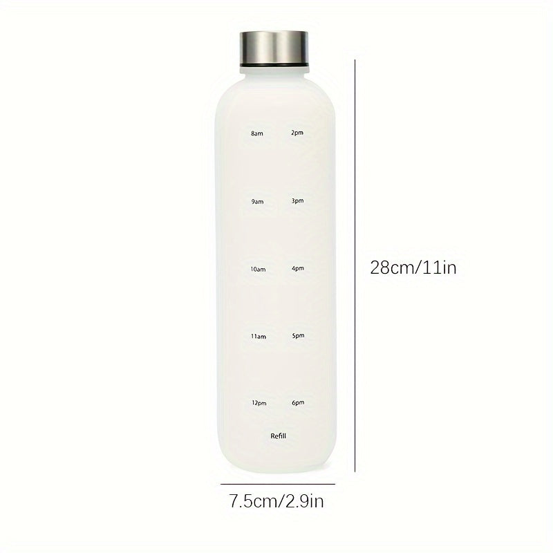 1000ml Frosted Water Bottle Gradient Leakproof Cup Outdoor Fitness Travel