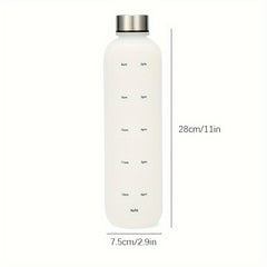 1000ml Frosted Water Bottle Gradient Leakproof Cup Outdoor Fitness Travel