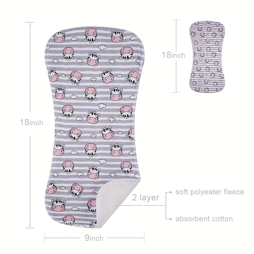 5 Pack Cotton Baby Burp Cloths Extra Absorbent Soft