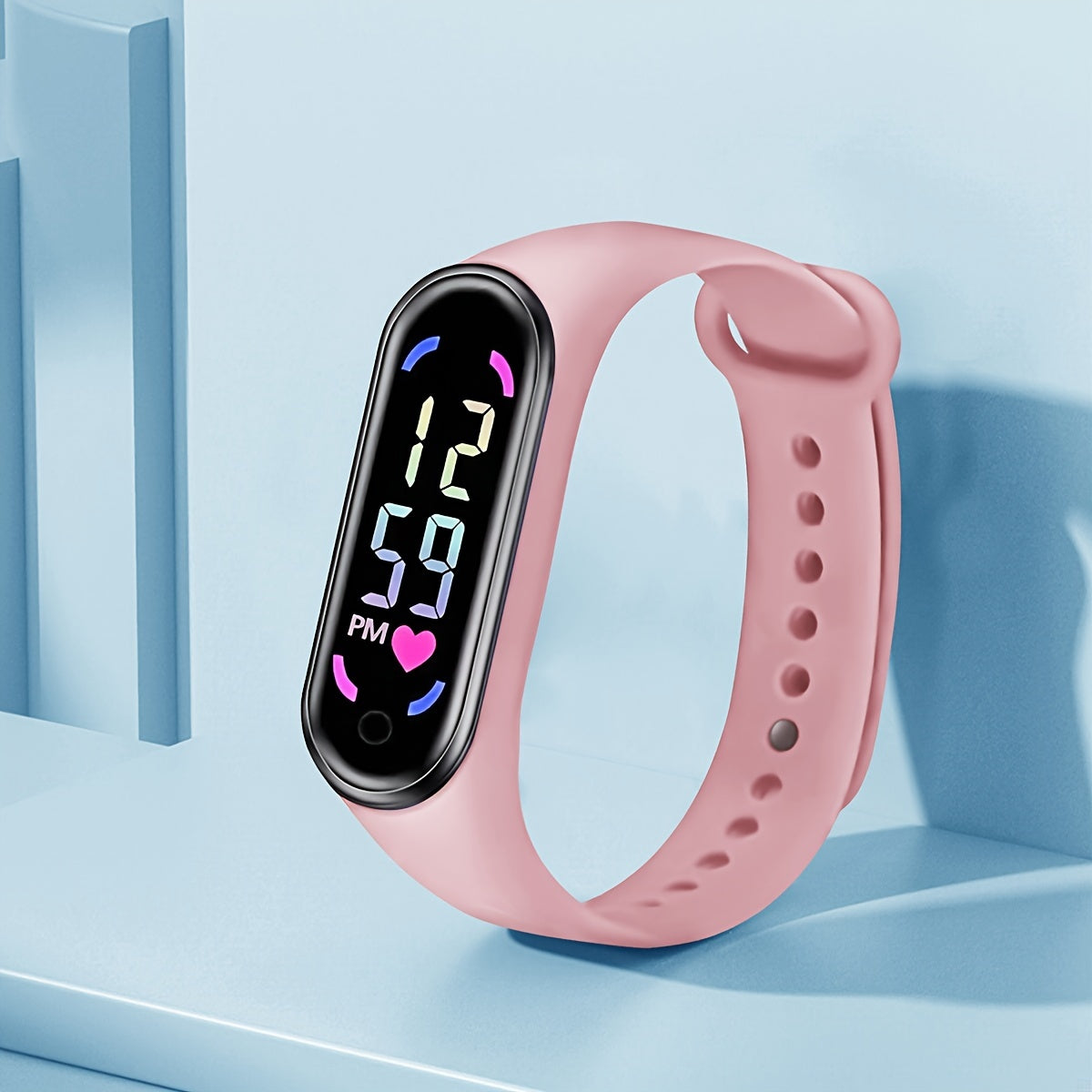Kids Cartoon Love Sports Bracelet Touch Screen Electronic Watch