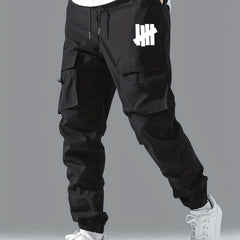 Fence Print Cargo Pants Men s Flap Pocket Trousers Loose Casual Outdoor Pants