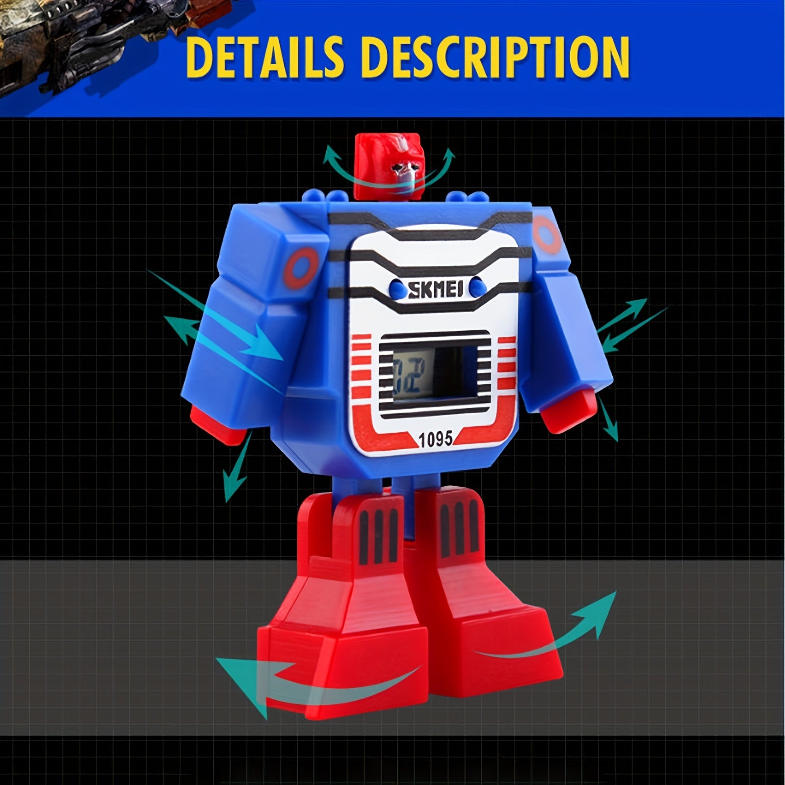 Robot Kids Electronic Watch Boys Girls Fun Watch