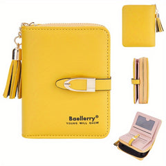 Leather Wallet with Zipper & Card Slot Coin Purse
