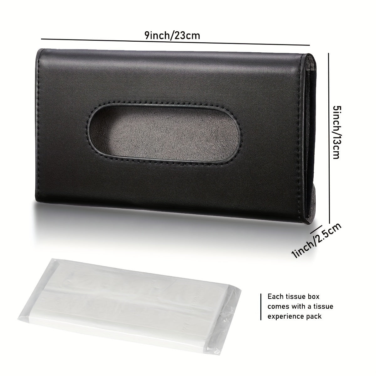 2pcs Car Visor Tissue Holder Solid Auto Tissue Case Car Interior Accessories