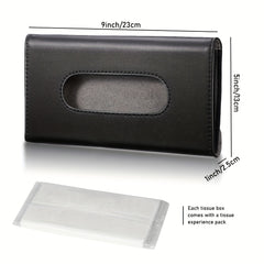 2pcs Car Visor Tissue Holder Solid Auto Tissue Case Car Interior Accessories