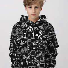 3D Print Boys Hooded Sweatshirt for Spring Fall Kids