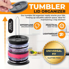 Cup Lid Organizer Rack Cup Lid Drain Storage Stand