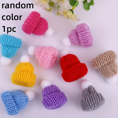Hamster Woolen Hat With Rope - Random Color