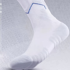 Men's Basketball Socks Thick Padded Crew Socks Non-slip Breathable