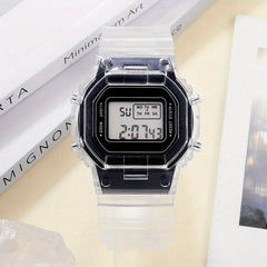 Sports Gray Digital Silicone Watch