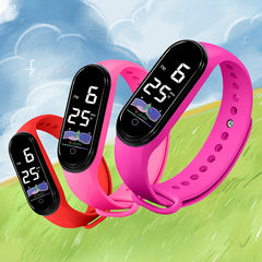 12pcs Athlete Series Watch Set TPU Strap Digital Bracelets for Men and Women