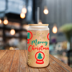 Christmas Crystal Ball Tumbler 16oz Ghost Pattern Coffee Mug
