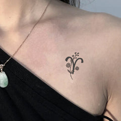 12 Zodiac Signs Temporary Tattoo Stickers Waterproof Body Art Lasts 12 Days