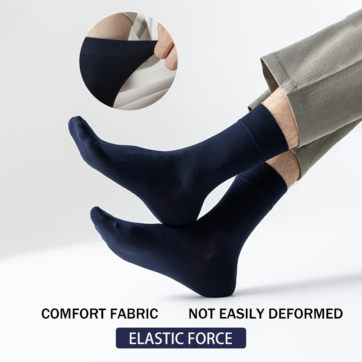 Men Crew Socks Breathable Soft Running Hiking Socks