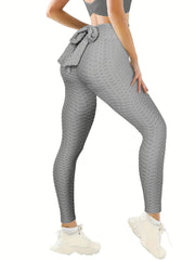 Honeycomb High Waist Leggings Butt Lifting Yoga Pants