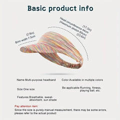 Solid Ponytail Visor Hat UV Protection Breathable Baseball Cap