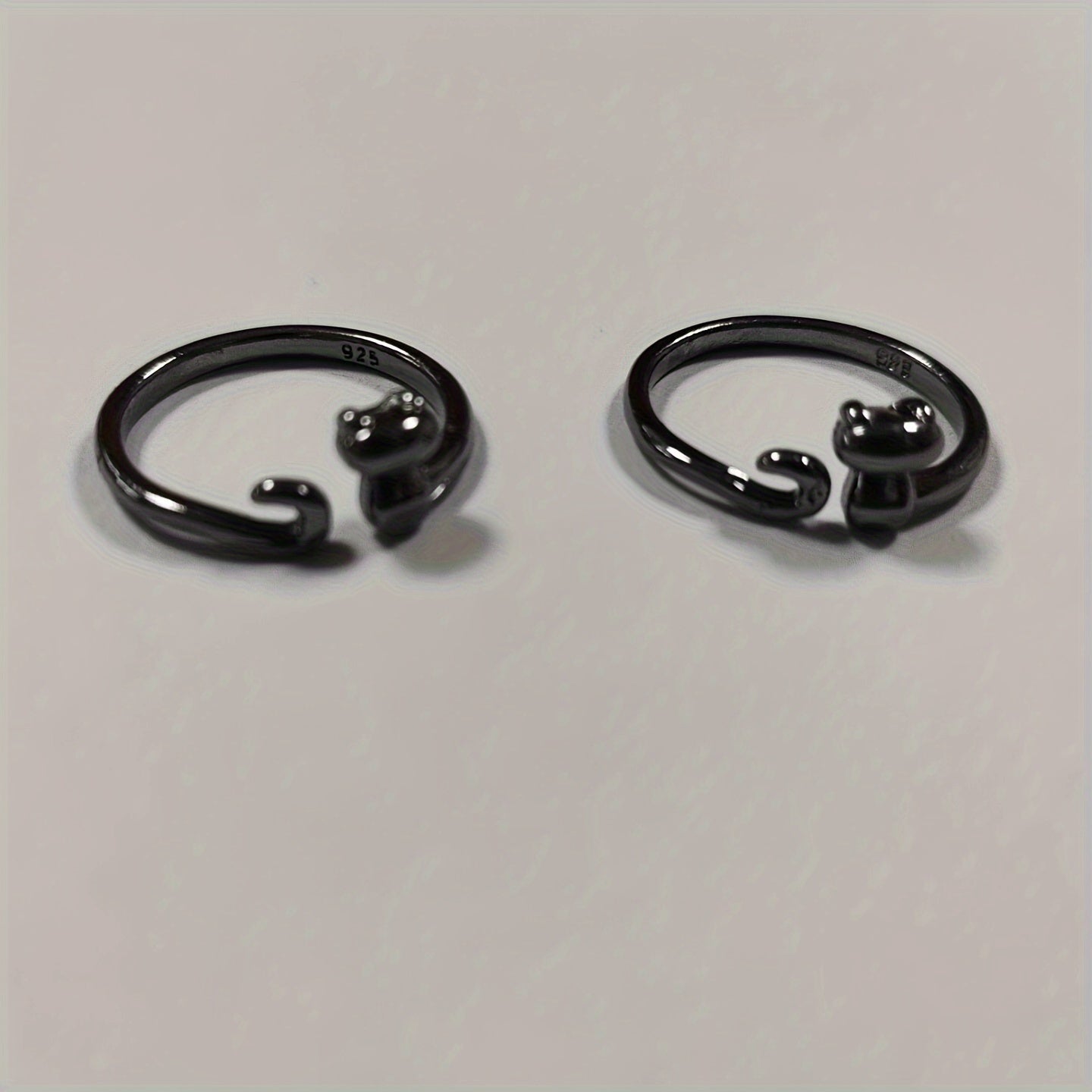 2pcs Open Crochet Ring for Finger Knitting Tools Kitten Knitting Jewelry