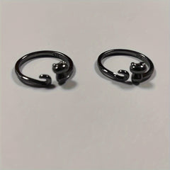 2pcs Open Crochet Ring for Finger Knitting Tools Kitten Knitting Jewelry
