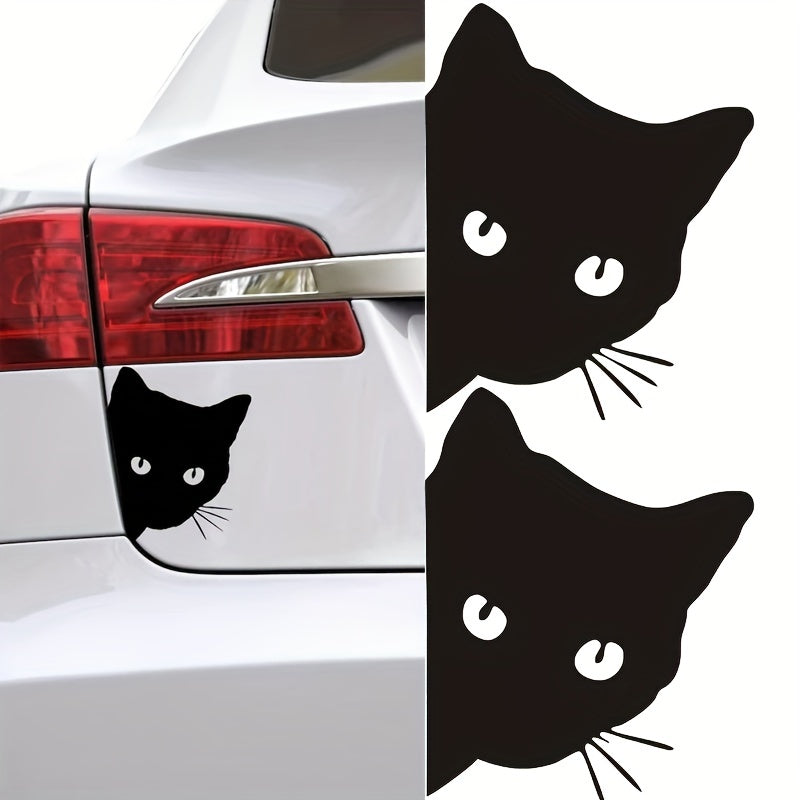 Car Cat Peeking Sticker Vinyl Decal Car Styling Decoration Accessories