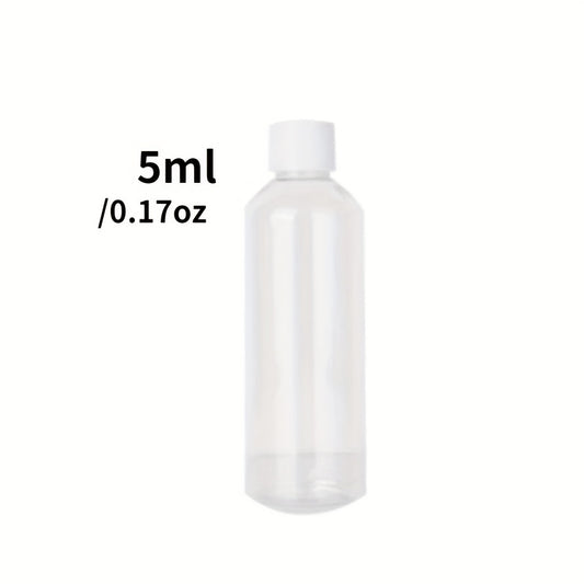 3 Clear Plastic PET Bottles for Medicine in Various Sizes