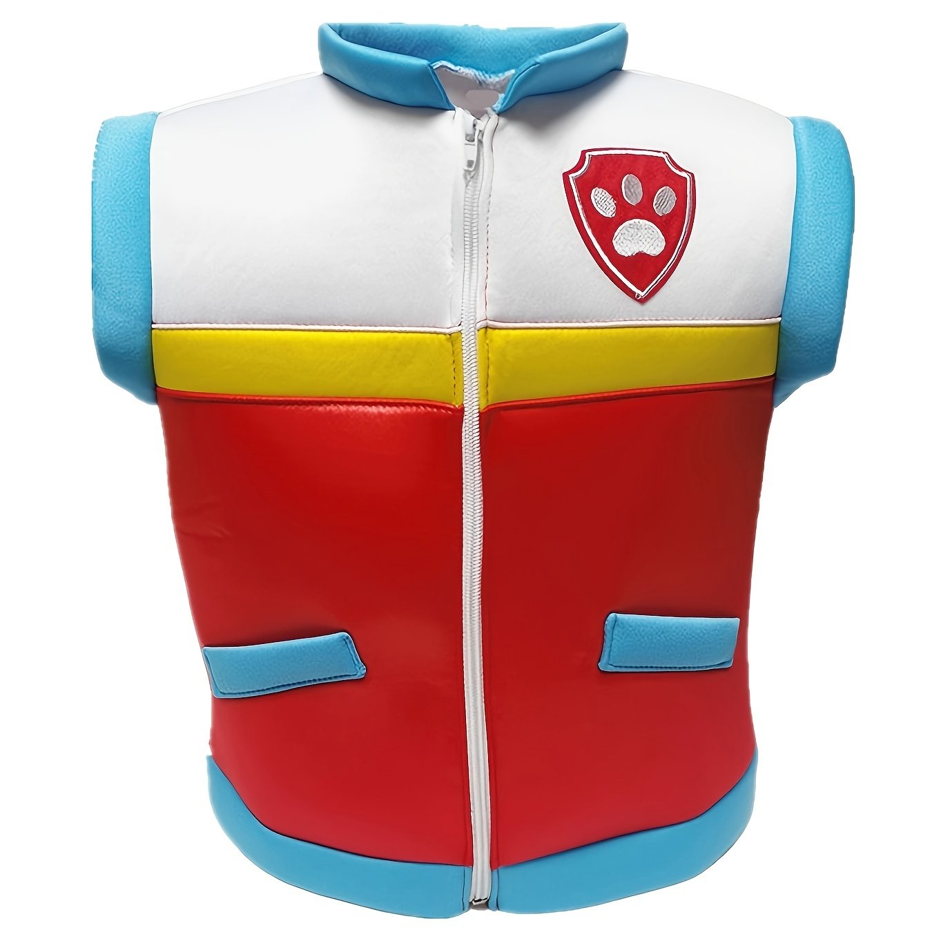Boy's Dog Paw Embroidered Cosplay Costume Zip Up Vest