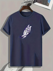 Butterfly Pattern Print Men's Sports T-shirt Graphic Tee