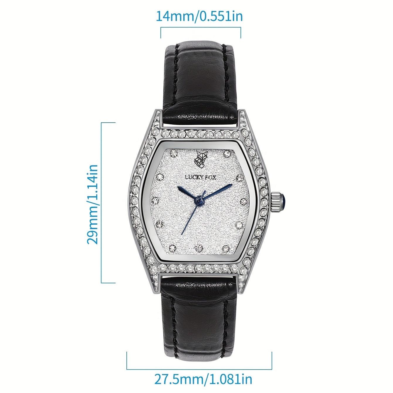 Teenager Faux Diamond Watch Roman Scale Female Student